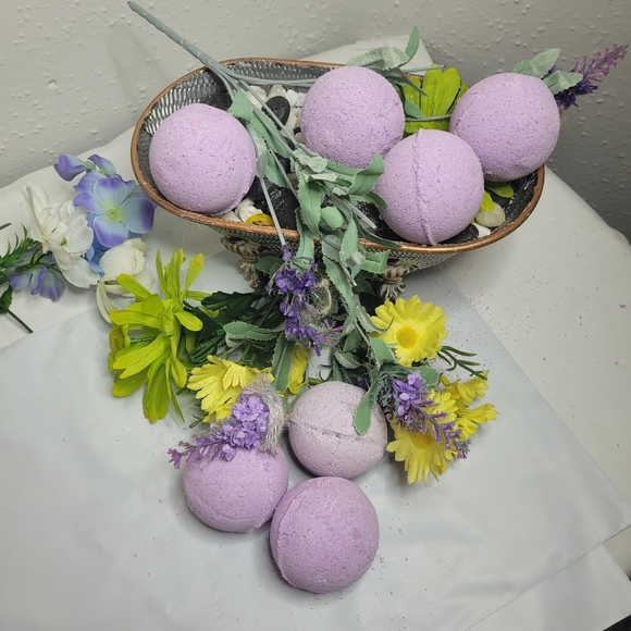 5 Bath bombs heavy scented lavender - Picture 8 of 15